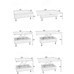 Table basse avec rallonge Nino