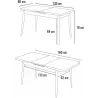 Table de repas extensible Mira
