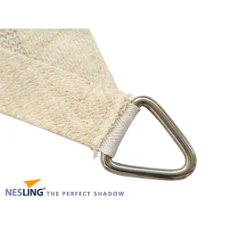 Voile d'ombrage triangulaire Coolfit crème porcelaine
