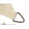 Voile d'ombrage triangulaire Coolfit crème porcelaine