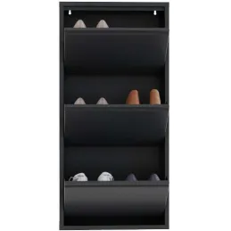 Meuble à chaussures 3 portes en métal