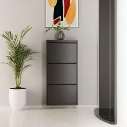 Meuble à chaussures 3 portes en métal