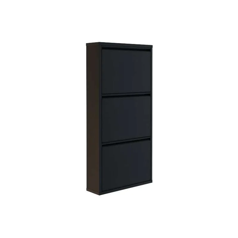 Meuble à chaussures 3 portes en métal