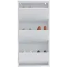 Meuble à chaussures 3 portes en métal