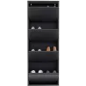 Meuble à chaussures 4 portes en métal