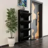 Meuble à chaussures 4 portes en métal