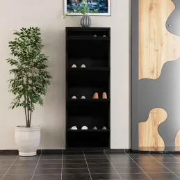 Meuble à chaussures 4 portes en métal