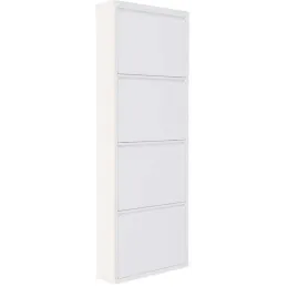 Meuble à chaussures 4 portes en métal