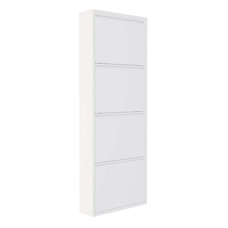 Meuble à chaussures 4 portes en métal