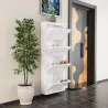 Meuble à chaussures 4 portes en métal
