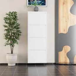 Meuble à chaussures 4 portes en métal