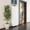 Meuble à chaussures 4 portes en métal