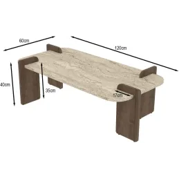Table basse en aggloméré Leapiri