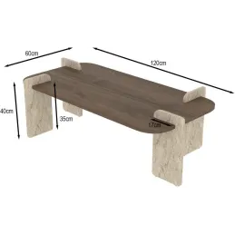 Table basse en aggloméré Leapiri