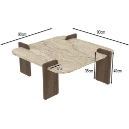 Table basse en aggloméré Afrolli