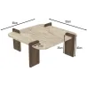 Table basse en aggloméré Afrolli