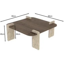 Table basse en aggloméré Afrolli