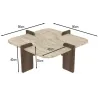 Table basse en aggloméré Poalla