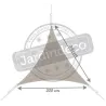 Voile d'ombrage triangle 3 x 3 x 3m