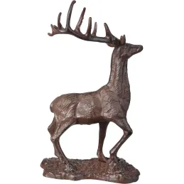Cerf décoratif en fonte 20 x 13 x 32 cm
