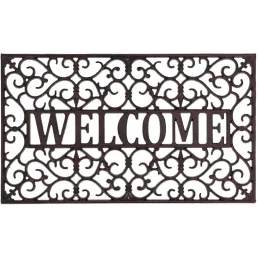 Paillasson en fonte rectangulaire Welcome