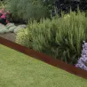 Bordure de jardin en acier effet rouillé
