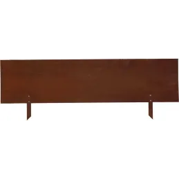 Bordure de jardin en acier effet rouillé