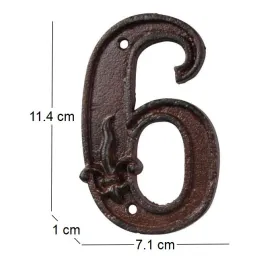 Numéro de maison en fonte