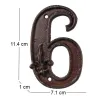 Numéro de maison en fonte