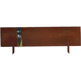 Bordure de jardin en acier effet rouillé