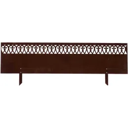 Bordure jardin haute en acier effet rouille