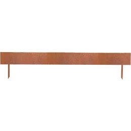 Bordure de jardin basse en acier corten