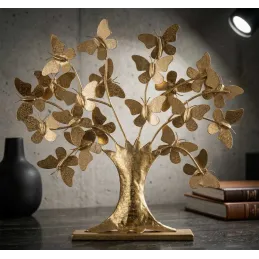Arbre décorarif en métal avec papillons