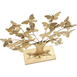 Arbre décorarif en métal avec papillons