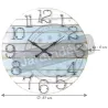 Horloge ronde en bois Marine