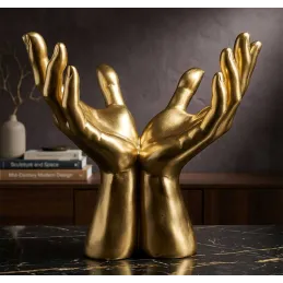 Décoration à poser Peace hands 25 x 15 x 24 cm
