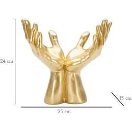 Décoration à poser Peace hands 25 x 15 x 24 cm