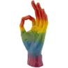 Statuette en polyrésine Rainbow hand