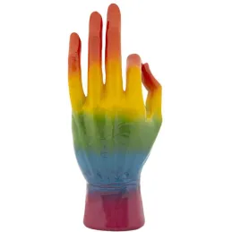 Statuette en polyrésine Rainbow hand
