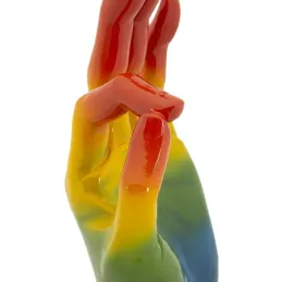 Statuette en polyrésine Rainbow hand