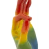 Statuette en polyrésine Rainbow hand