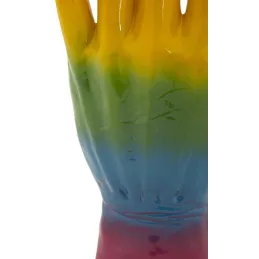 Statuette en polyrésine Rainbow hand