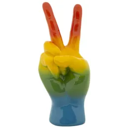 Statuette en polyrésine Rainbow hand