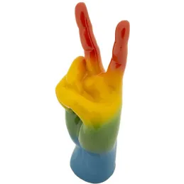 Statuette en polyrésine Rainbow hand