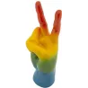 Statuette en polyrésine Rainbow hand