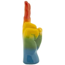 Statuette en polyrésine Rainbow hand