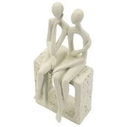 Statuette décorative en polyrésine Stons pair 11.5 x 9 x 25 cm