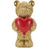 Statuette en polyrésine Ours avec coeur Teddy