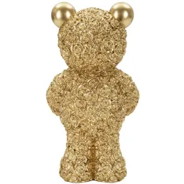 Statuette en polyrésine Ours avec coeur Teddy