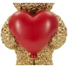 Statuette en polyrésine Ours avec coeur Teddy